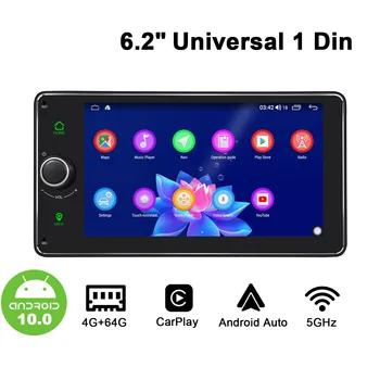 

Joying 6.2inch Single Din Universal Android Car Radio Android10 GPS Carplay Android-auto DSP SPDIF Optical Output 5G WiFi DAB
