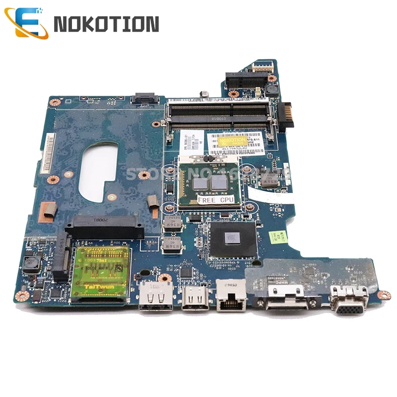 NOKOTION 590350-001 NAL70 LA-4106P для hp Pavilion DV4 DV4-2000 Материнская плата ноутбука HM55 UMA HD DDR3 Бесплатный процессор