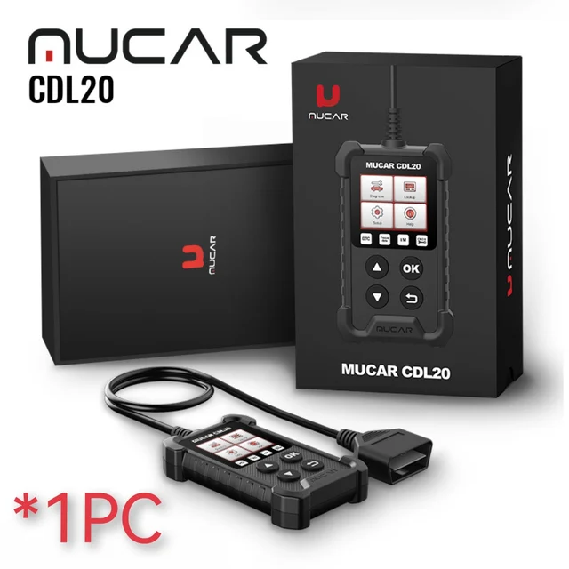 MUCAR CDL20 Lifetime Free Obd2 Car Auto Diagnostic Tools Obd 2 Scanner Automotivo Code Reader Check Engine PK ELM 327 1PC