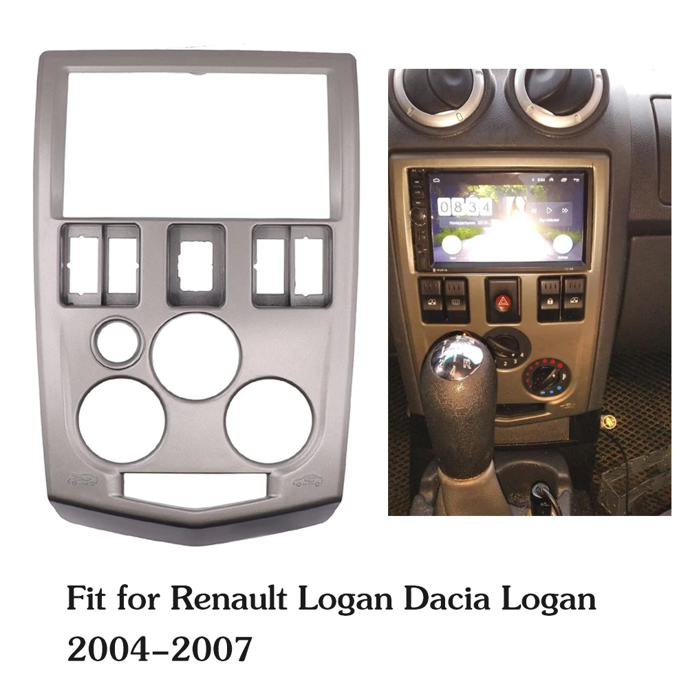 CT23DC10 DACIA LOGAN 2004-09 double din car stereo Fascia Panneau Adaptateur 