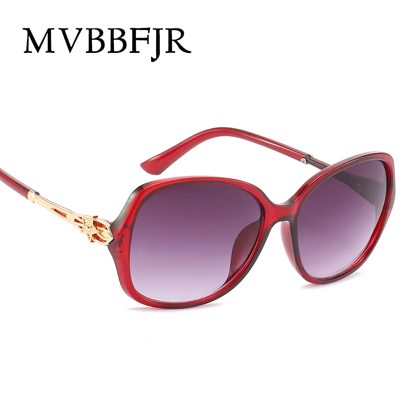 MVBBFJR Модные женские солнцезащитные очки с бабочкой мужские винтажные зеркальные