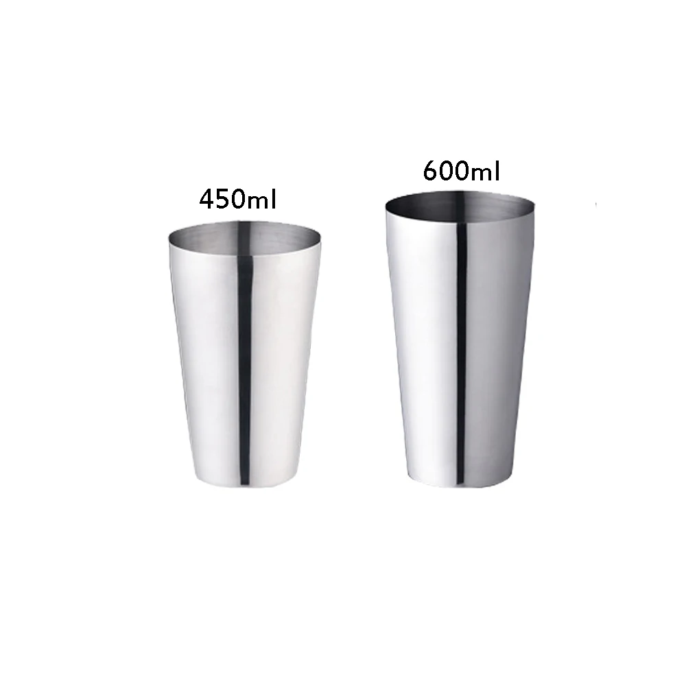 450 600ml Cup 13 шт. из нержавеющей стали шейкер Бар Набор Винный Миксер для напитков шейкер Бостонского стиля вечерние барные инструменты с бамбуковой подставкой - Цвет: 450 600ml Cup