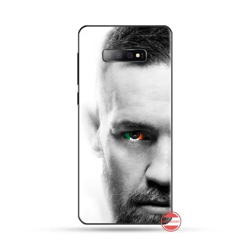 Conor McGregor ирландский истребитель ТПУ черный чехол для телефона Корпус Samsung S6 S7 edge S8