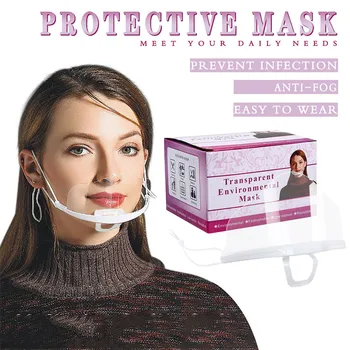 

40# New Kitchen Oil Splash Protective Mask Antismoke Masks Cook Mask Protective Anti-droplet Protection Earloop Mascarillas