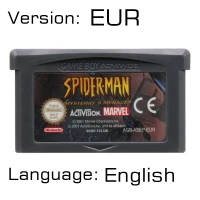 32 бит видеоигры картридж Консоли Карты для nintendo GBA человек паук английская языковая версия - Цвет: Mysterio s Menace