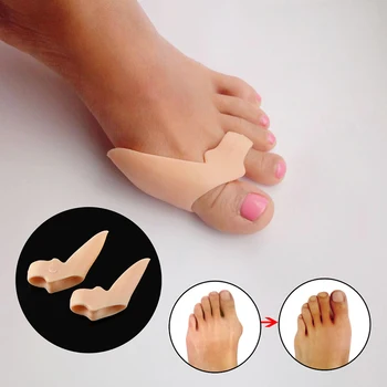 

1 Pair Double-hole thumb valgus orthodontic Device Toes Separator Bunion Adjuster Feet Care Valgus Protector Hallux Valgus Guard