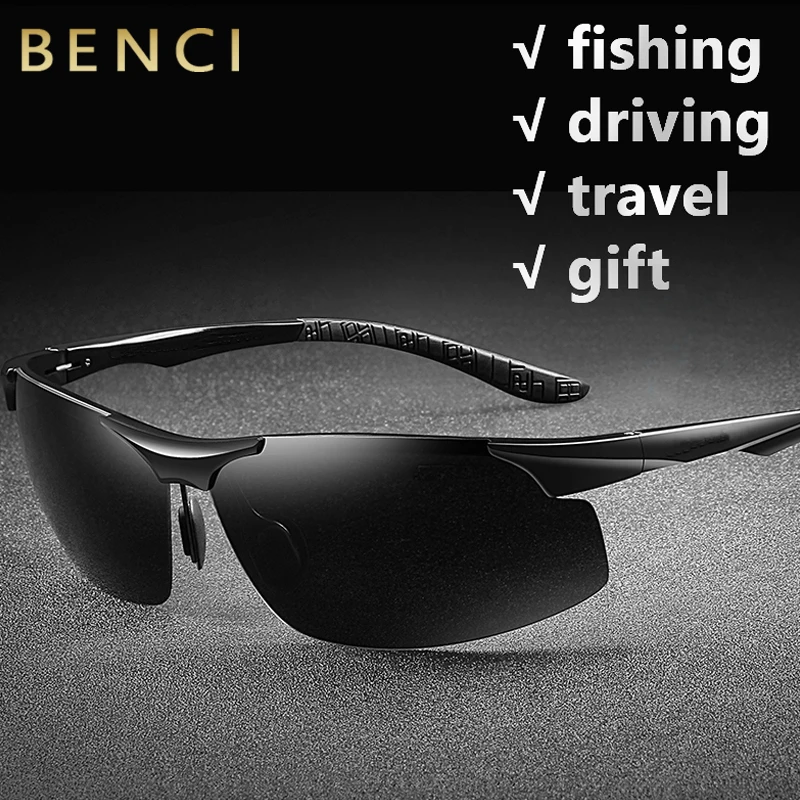 Очки поляризационные для вождения с оправой из алюминиево магниевого