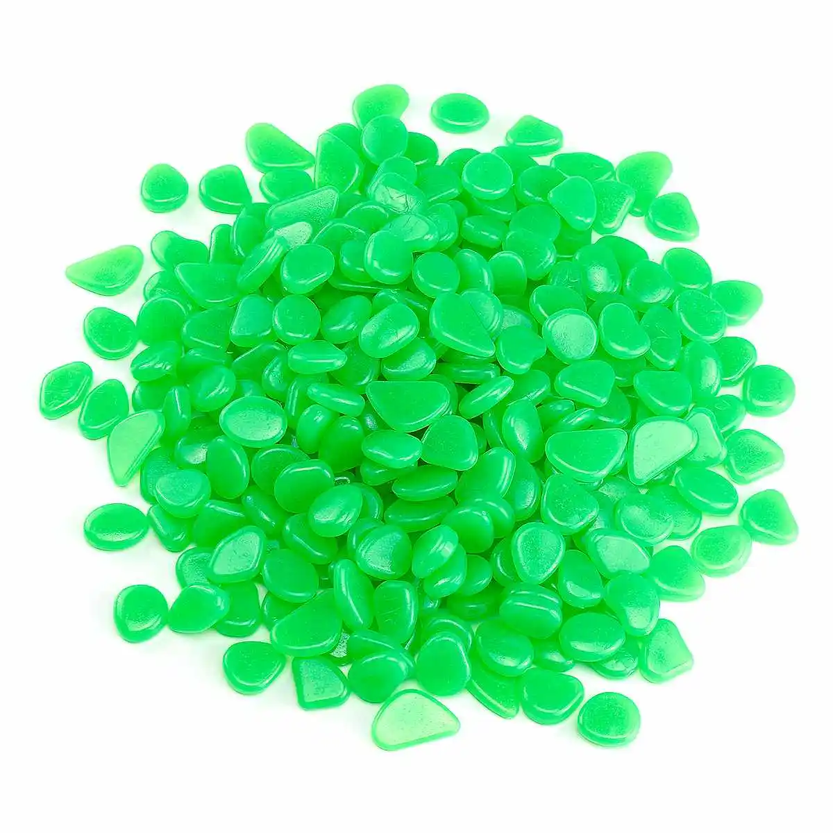 300pcs green 300 шт. светящийся камень галька светится в темноте Сад светящиеся камни для дорожек Патио газон Декор аквариум - Цвет: 300pcs green