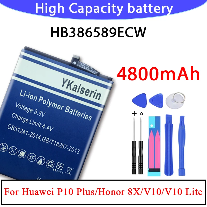 4700 мАч HB386589ECW батарея для Huawei P10 Plus Honor 8X View 10 V10 BKL L09 AL20 батареи + инструменты трек