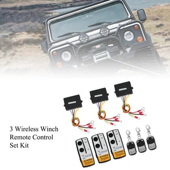 

3 Wireless Winch Remote Control Set Kit 12V For Truck Jeep SUV ATV New And High Quality