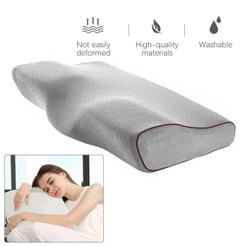 

Memory Foam Pillow Butterfly Shaped Ergonomic Cervical Pillow Orthopedic Sleeping Beding Pillows Comfortable Neck protection