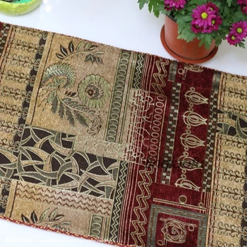 

High-end two-head tassel decoration European table flag long tablecloth coffee table flag bed flag decoration cloth