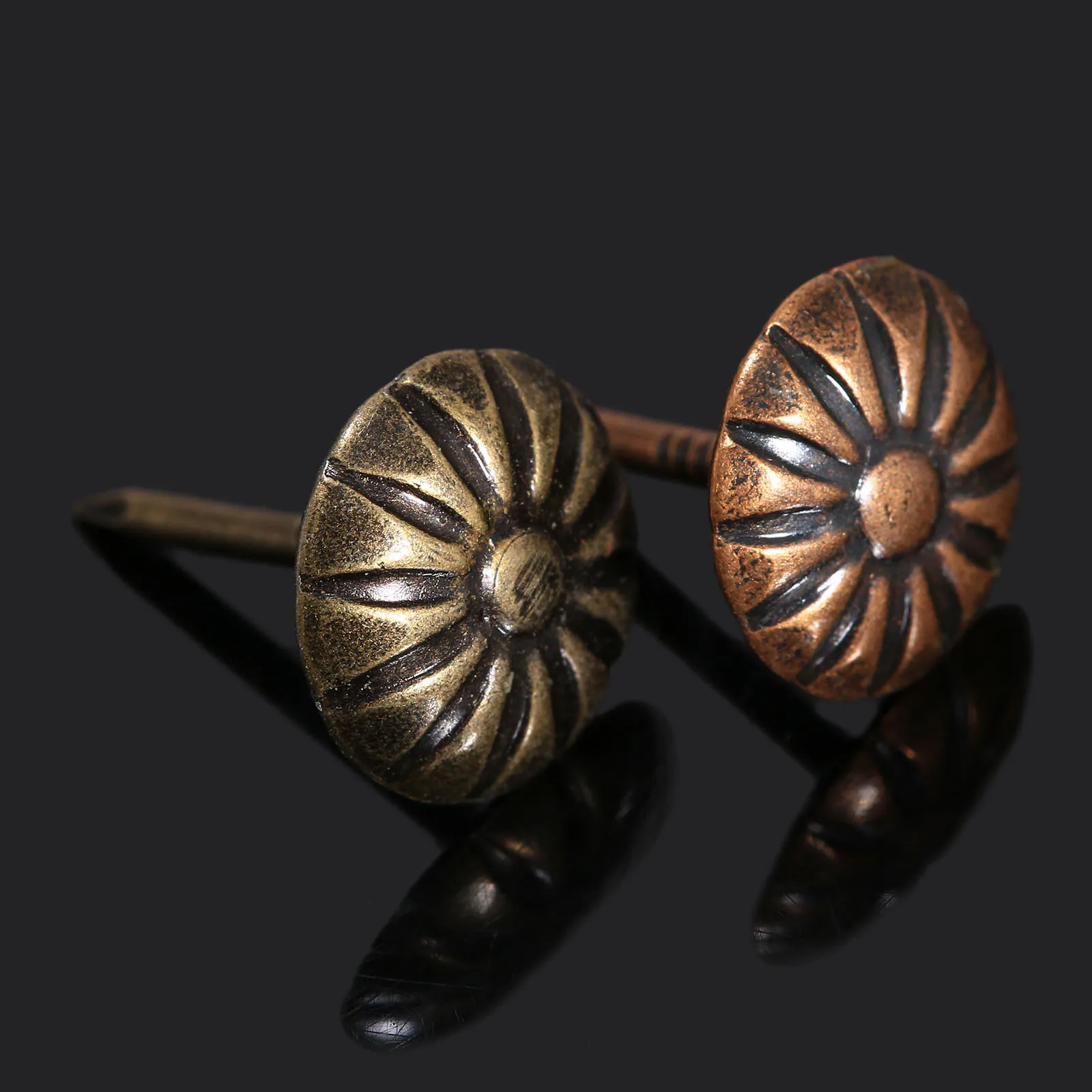 Upholstery Nails Push Pins 100pcs/lot 17mmx11mm Antique Bronze Flower Head