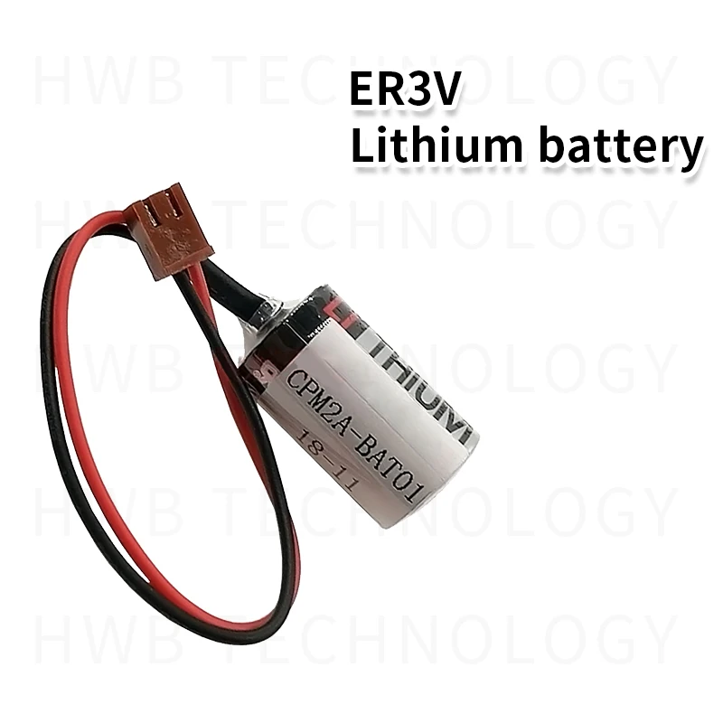 20pcs оригинальные новые батареи ER3V JZSP-BA01 для OMRON CPM2A-BAT01 3,6 V 1A аккумуляторная батарея с вилкой