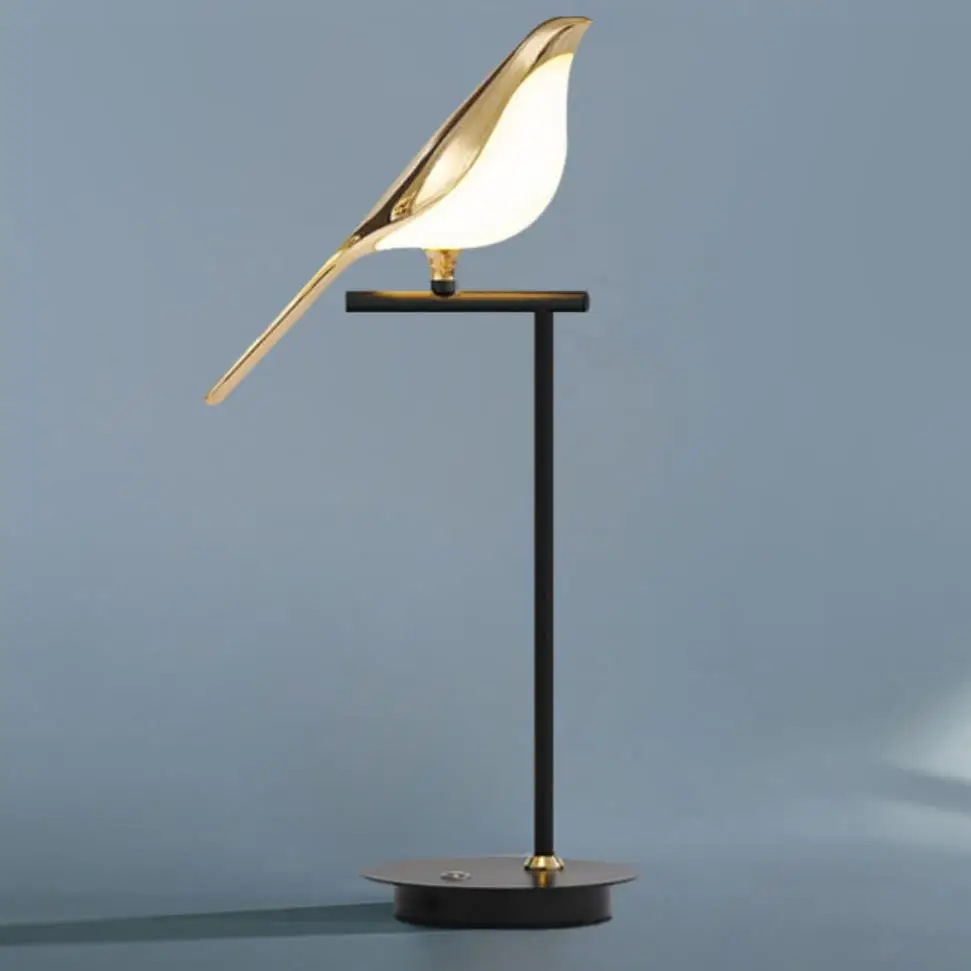 US $106.26 Nordic Atmosphere Bedside Led Table Light Creative Art Magpie Bird Design Parlor Restaurant Model room Decoration Lamp Fixtures