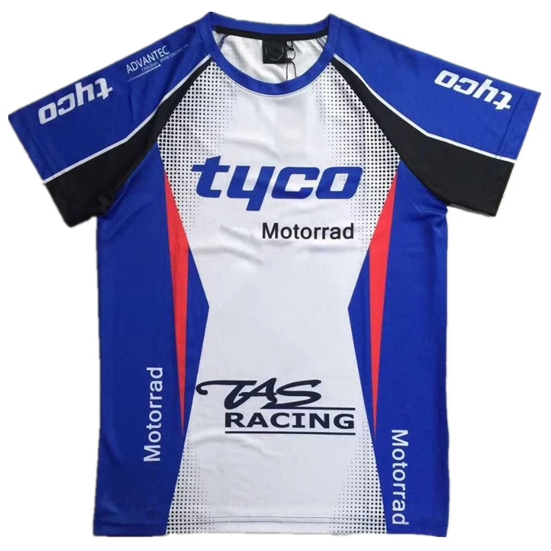 Мужская летняя новая футболка для мотоспорта с длинным рукавом Tyco TAS Racing Джерси BMW