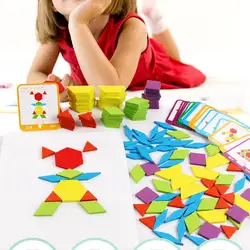 Деревянная настольная игра-головоломка набор красочные детские Монтессори Развивающие игрушки для детей обучающая развивающая игрушка