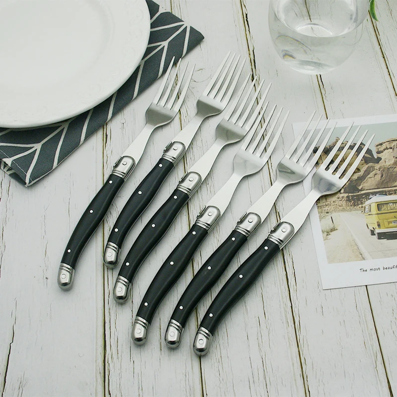 plástico, facas e garfos, louça, estilo preto, louça, 8 