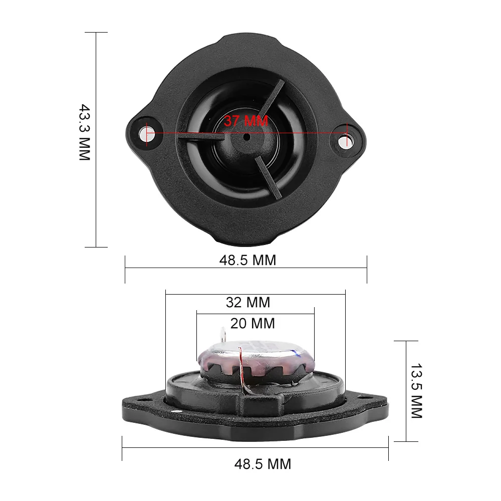 AIYIMA Mini Tweeter Speaker Units 12 Ohm 5W Neodymium Car Loudspeaker Hifi Sound Music Treble Speakers For Audio AMP DIY 2Pcs audio speakers tweeter speaker