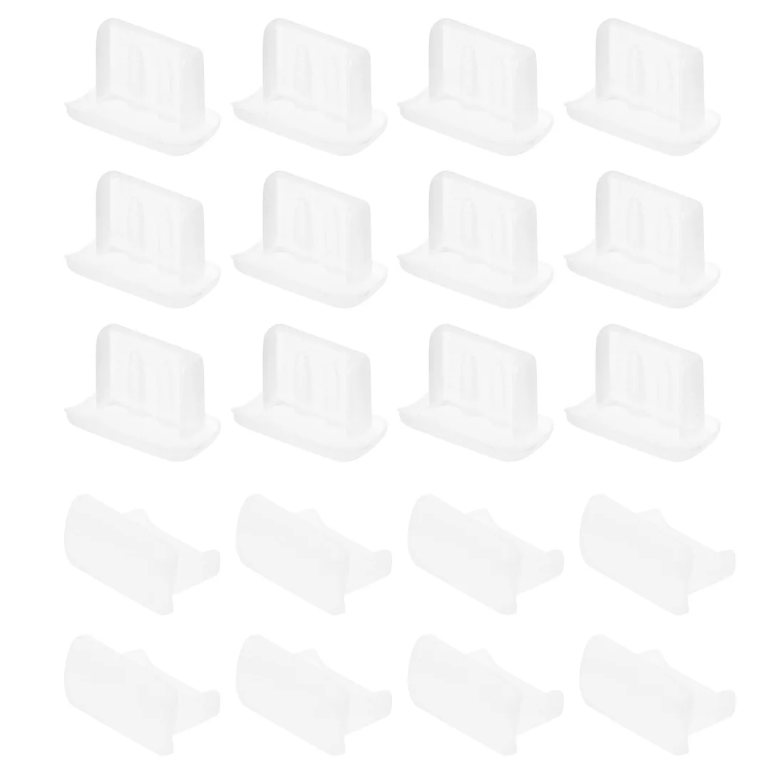 Uxcell 20 шт силиконовый мини USB Анти-пыль Пробка Крышка Прозрачный для цифрового продукта против пыли и ржавчины
