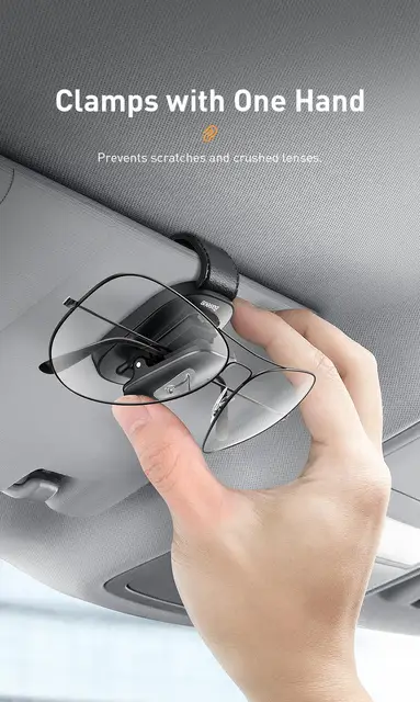 Mengxi Car Glasses Case Car Sunglasses Storage Holder Self-adhesive With  Felt Padding Car Glasses Case Storage Box