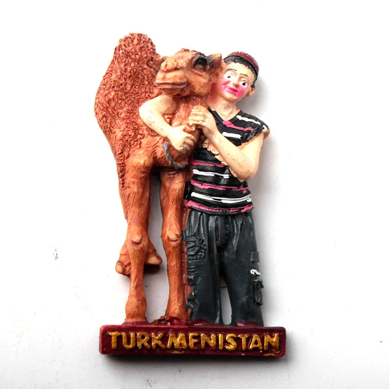 

Creative Famous Turkmenistan Resin Refrigerator Stickers Magnetic Stickers Country Decorative 3D Fridge Stickers Fridge Magnet