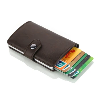 

Women's Wallet Case Metal RFID Credit Card ID Holders Aluminum Box Rfid Wallet ID Card Holder Case to Protect Credit Cards