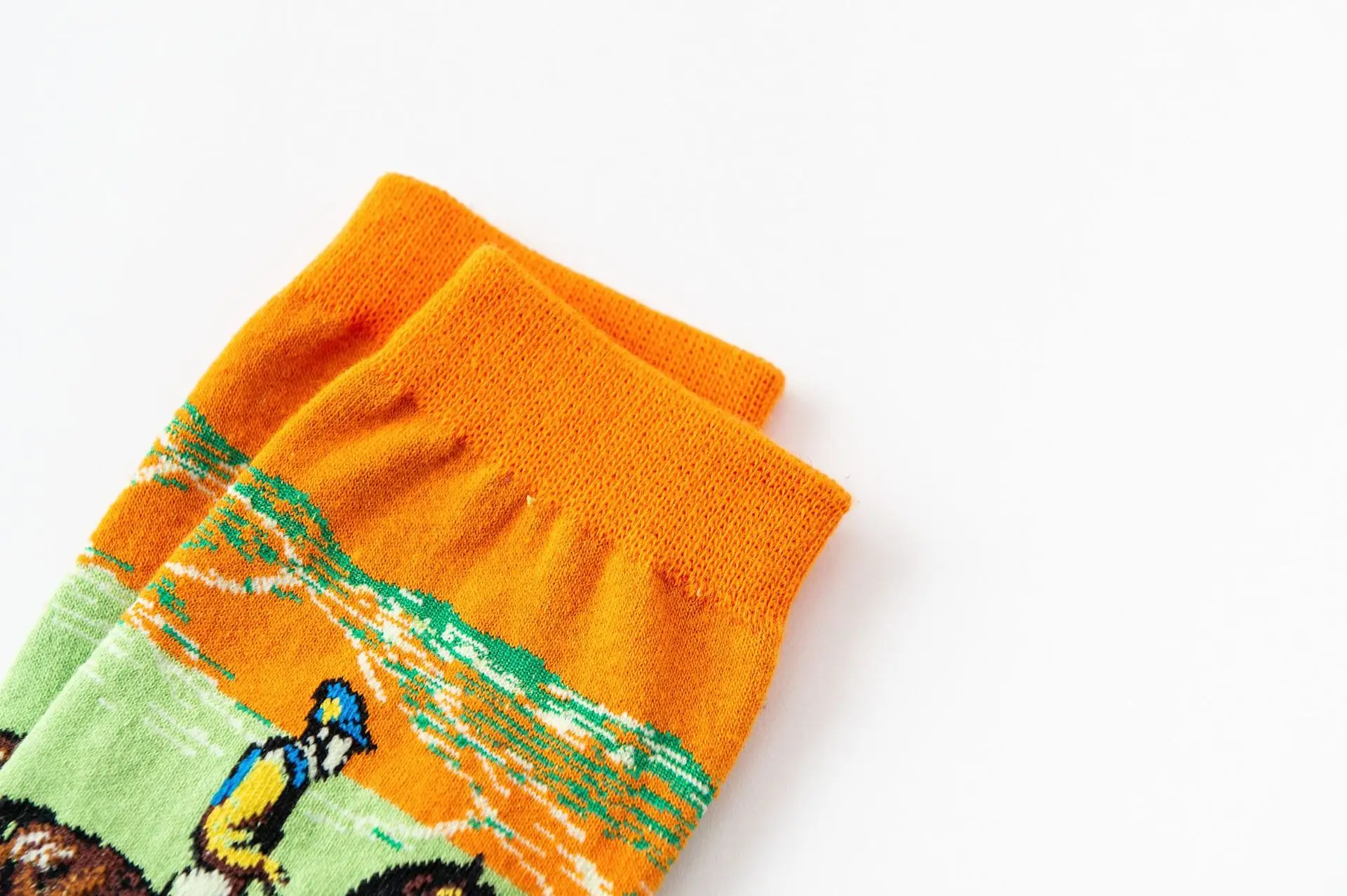 Хлопковые женские носки Harajuku Красочные мультфильм милый забавный каваи картина маслом Искусство носки для женский новогодний подарок