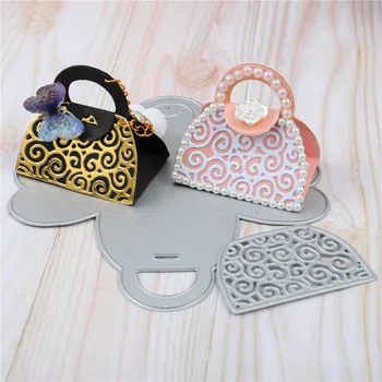 

YaMinSanNiO Bag Dies Lace Handbag Metal Cutting Dies for Craft Dies Scrapbooking Embossing Stencil Box Gift Die Cuts Decoration
