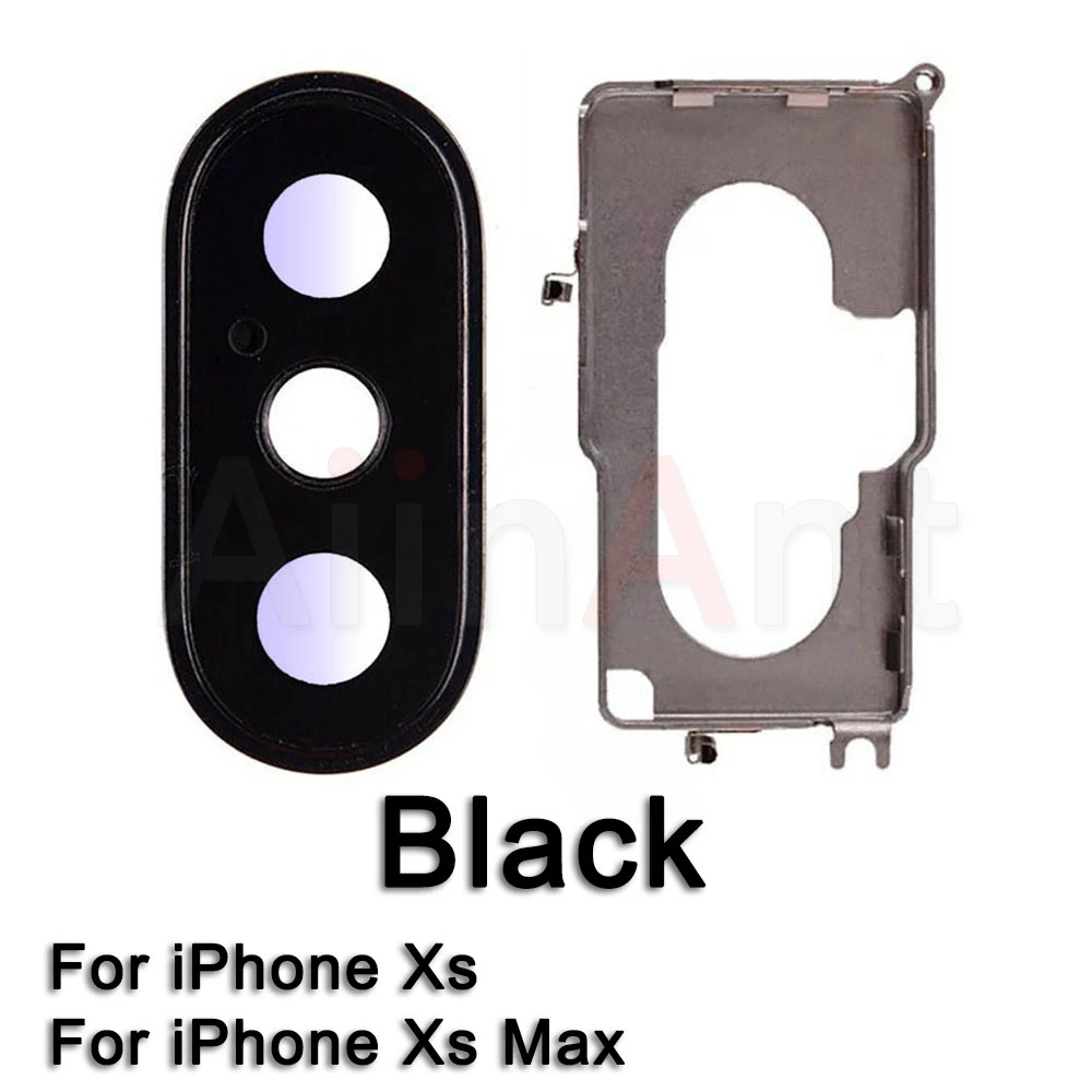 Xs Black Сапфировое стекло задняя камера Стекло кольцо для iPhone X Xs Max XR Оригинальная камера объектив кольцо Крышка Замена Ремонт Запчасти - Цвет: Xs Black
