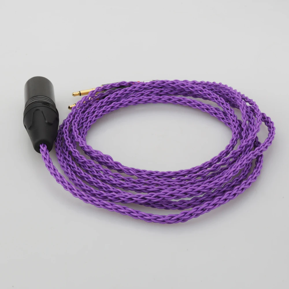 4Pin XLR Balanced Upgrade Cable for Meze 99 Classics T1P T5P t1 d8000 MDR Z7 D600 D7100 Headphone Handmade