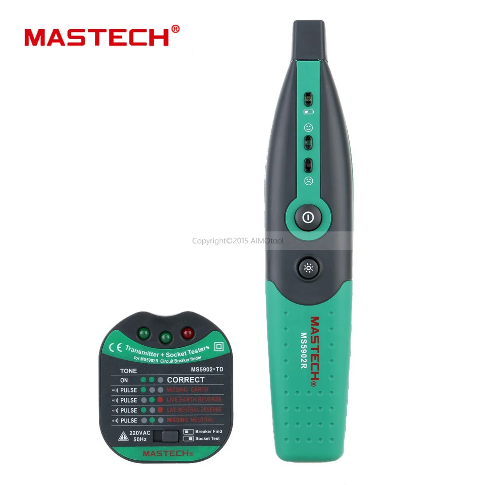 Автоматический выключатель MASTECH MS5902 тестер розетки предохранителя Европейская и