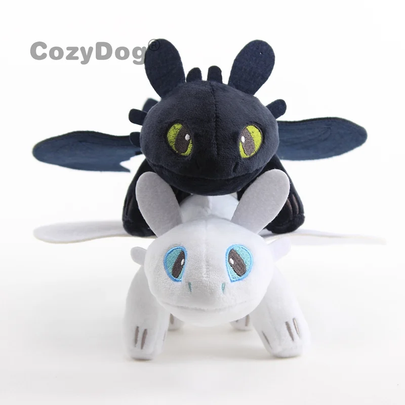25-60 см Как приручить дракона 3 плюшевый Беззубик игрушки Peluche аниме Ночная фурия светильник игрушки Fury Dragon кукла для детей