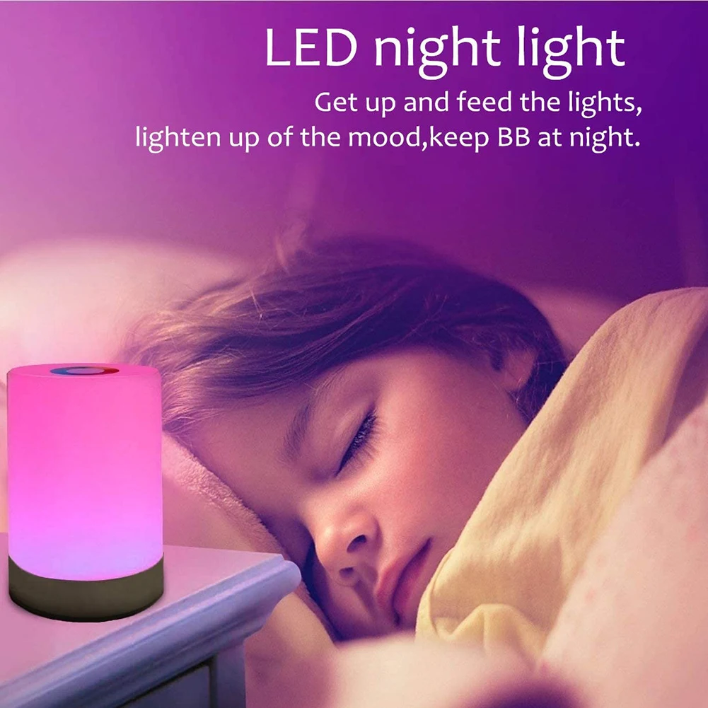 Dimmable LED Touch Control Night Light Candeeiro