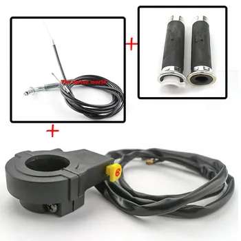 

Handle Grips Throttle Cable Kill Stop Switch For 2 Stroke 49cc 50cc 60cc 66cc 80cc Engine Parts Motorized Bicycle Push