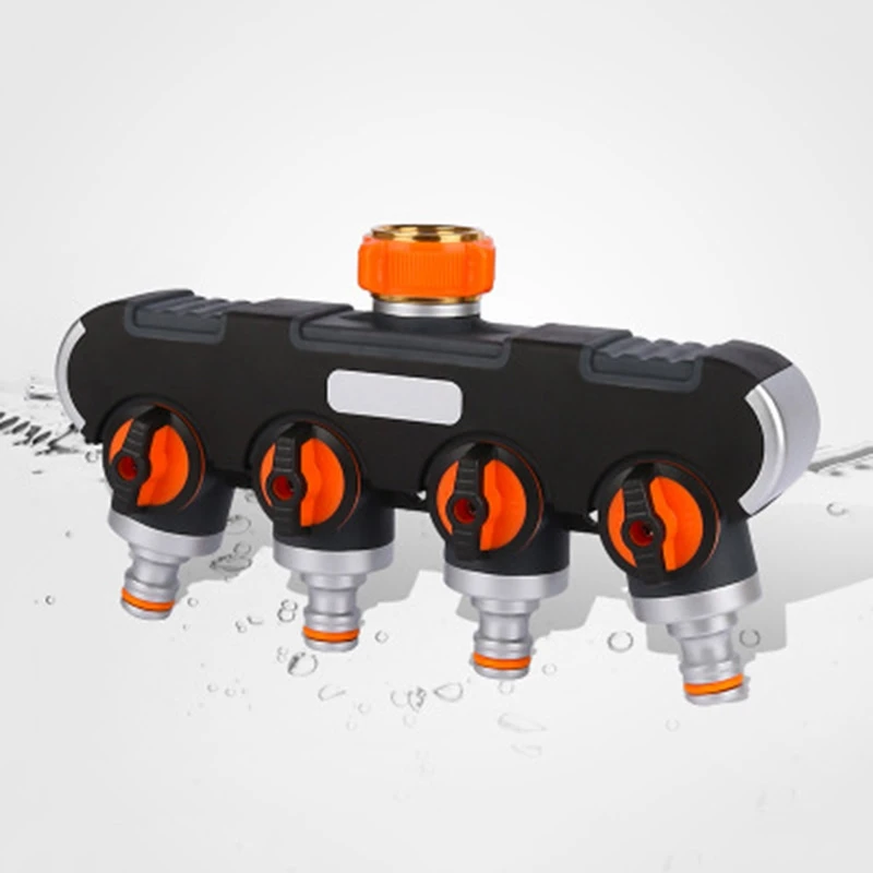 Сад 4 Коснитесь металлический шланг разделитель труб Пластик Капельное орошение