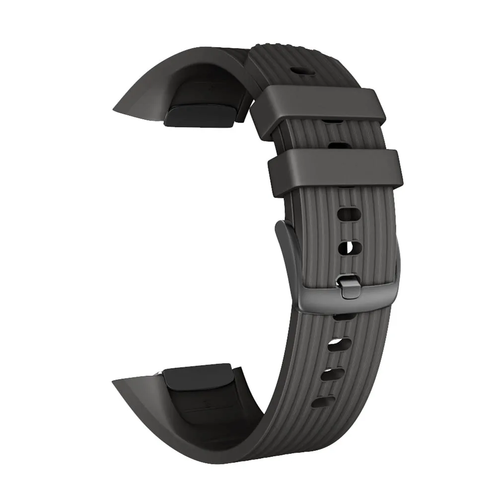 Черный Сменные часы с силиконовым ремешком ремешок браслет для samsung gear Fit2/2 Pro NC99 - Цвет: Черный