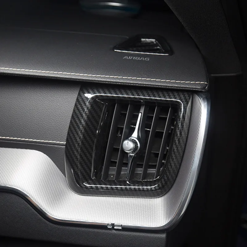 Carbon Fiber Style Air Conditioner Outlet Trim Cover For Volvo Xc60