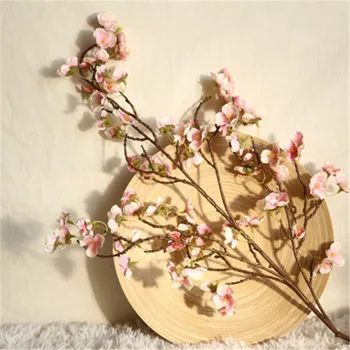 

2Pcs Artificial Flowers Cherry Blossom Branch High-end Simulation Cherry Blossoms Plant Wedding Decoration Fake Sakura Flower