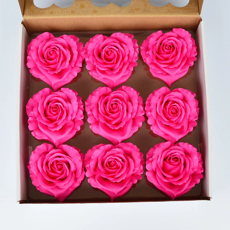 9 шт. диаметр 10 см недорогое мыло роза в форме сердца головы свадебный подарок на день Святого Валентина Свадебный букет украшение для дома ручной цветок искусство