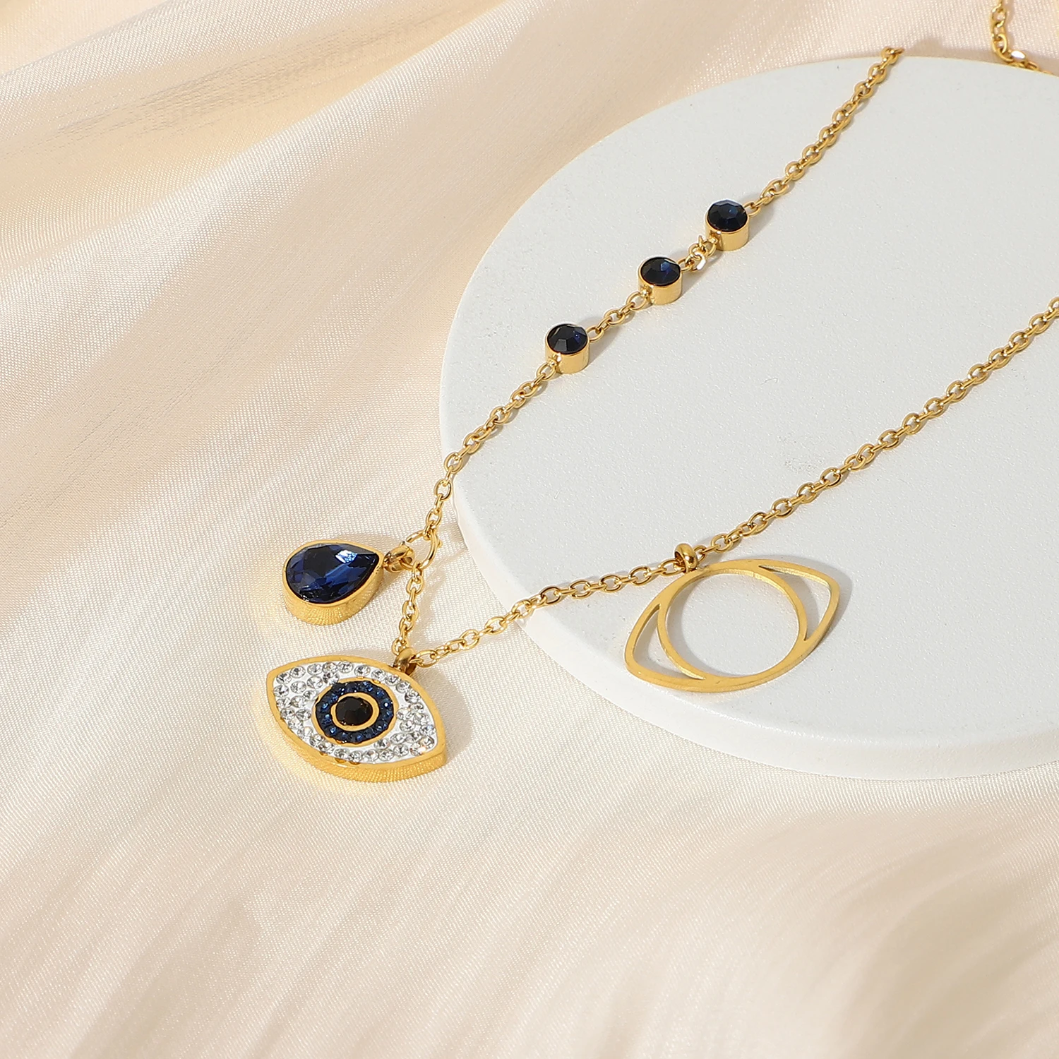 Petite Evil Eye Necklace – Silverline Jewellery