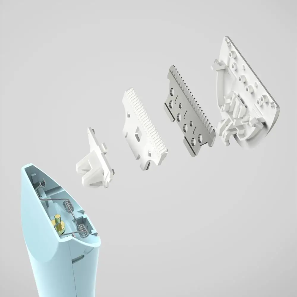 Rushan Baby Hair Clipper Children Hair Trimmer Mute Silent Motor R Angle Cutter Head Ipx 7 Waterproof