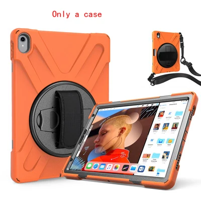 No Pen Slot Orange PC+ Силиконовый противоударный чехол для iPad Pro, 11 дюймов,, чехол-подставка, новинка, сверхпрочный, детский, защитный, жесткий, с подставкой, с отделением для ручки+ пленка - Цвет: No Pen Slot Orange