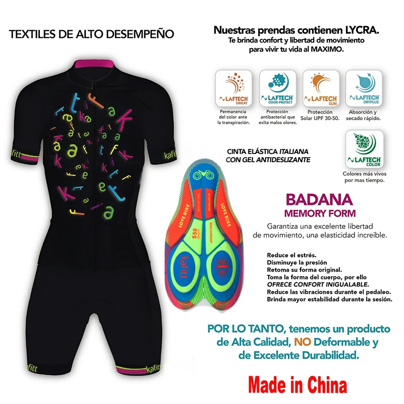 Kafitt Pro Team Women's Long-sleeved Cycling Suits New Bicycle Racing Suits Wear-Resistant Clothing Ropa Ciclismo Jumpsuit