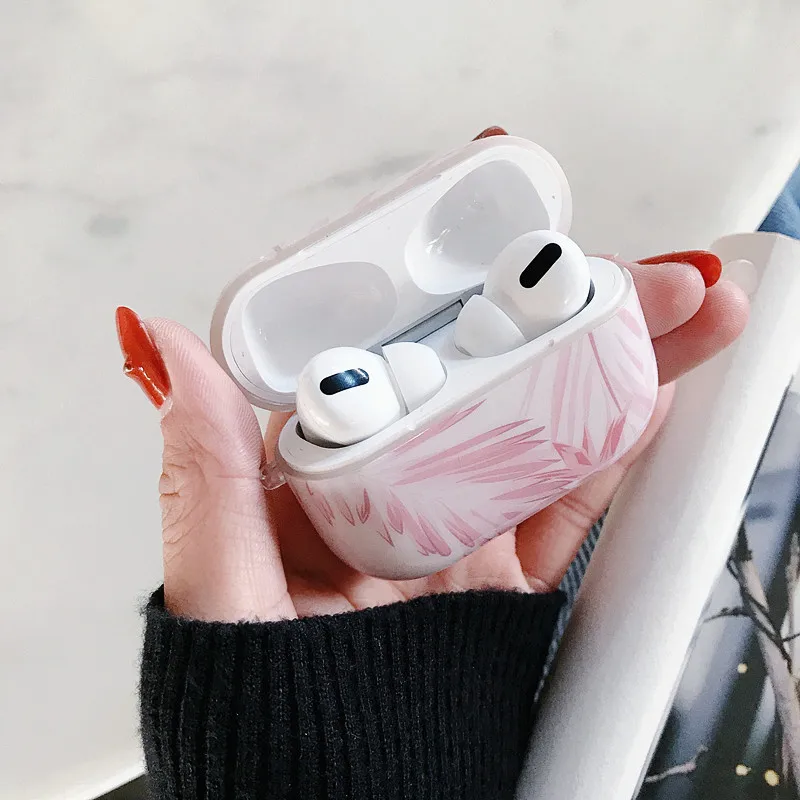 Тропические растения и листья лелеют IMD сумки для Apple Airpods Pro беспроводной Bluetooth Earpods чехол Coque Etui для Airpods Pro Fundas