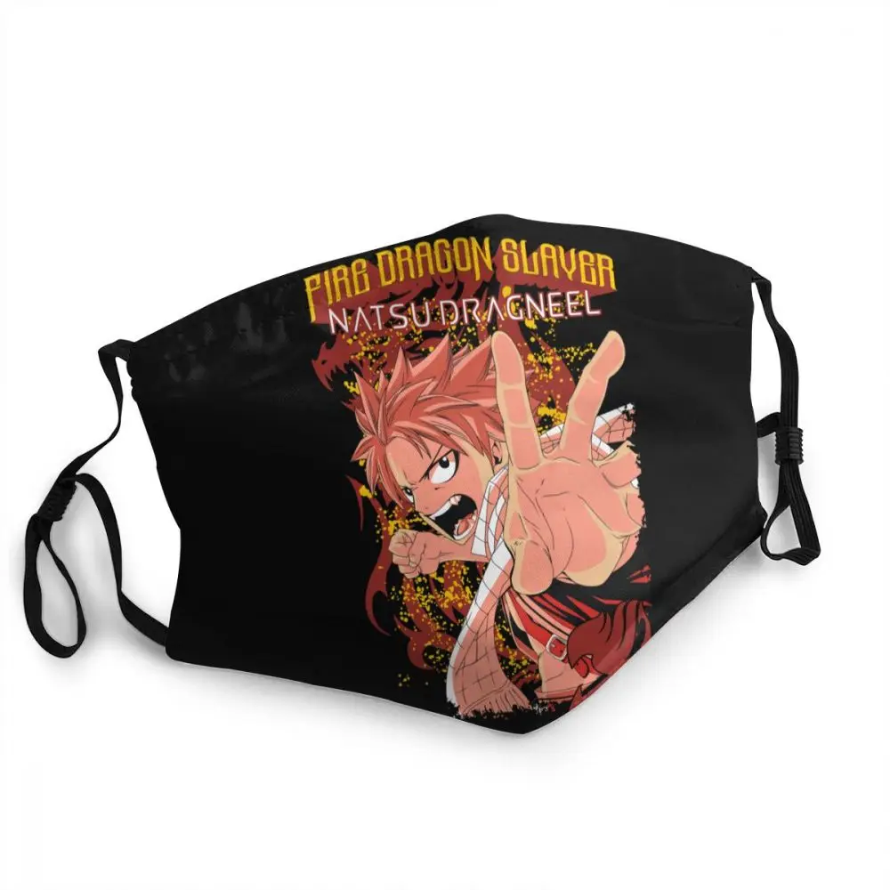 Моющаяся маска для лица унисекс The Dragon Slayer Феи хвоста пылезащитный чехол Natsu Dragneel