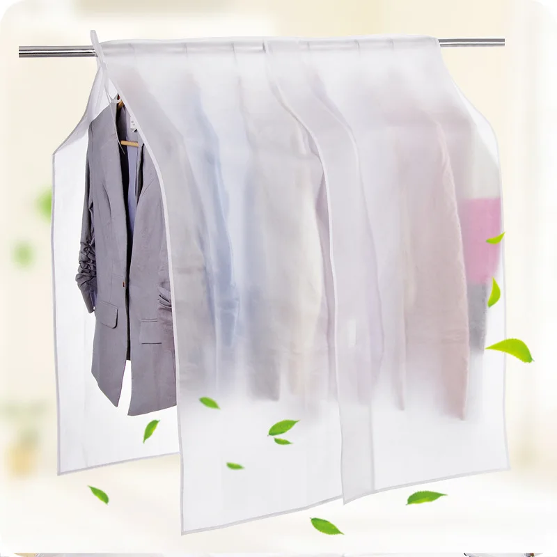 Cubierta de polvo para ropa colgante, Protector translúcido para trajes, organizador de Bolsa de Almacenamiento de Ropa, a prueba de polvo, impermeable