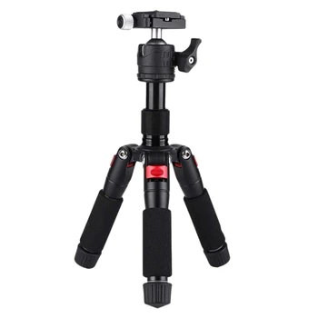 

K521 5-Section Extendable Aluminum Alloy Tripod with Mini Ball Head 1/4 Inch Screw Mount for Canon Nikon Sony DSLR ILDC Camera
