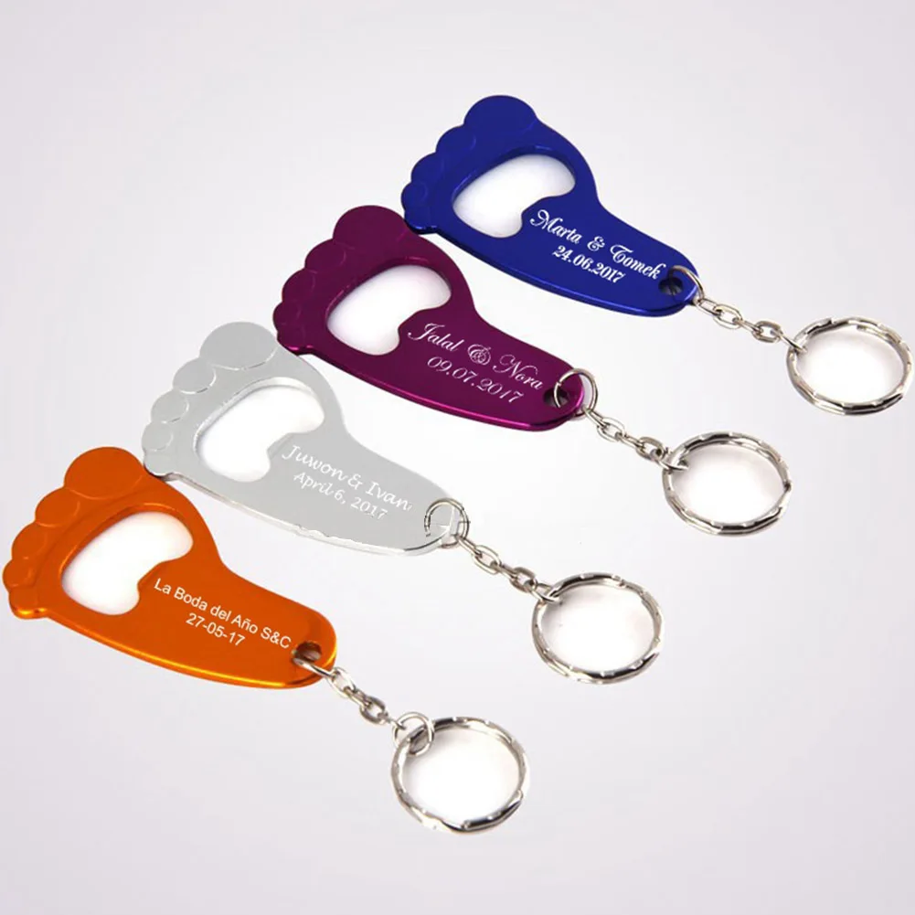 Foot shaped алюминиевая открывалка для пивных бутылок портативный брелок для ключей открывалка для лодыжки креативный подарок кухонные устройства Инструменты персонализированные Бар Инструмент