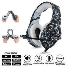 Casque камуфляж PS4 игровая гарнитура с микрофоном стерео проводные Игровые наушники с микрофоном для ПК/ноутбука xbox one планшет игры